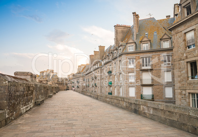 Medieval architecture of Saint Malo - France