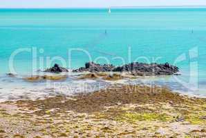 Beautiful coast of Saint Malo, Brittany - France