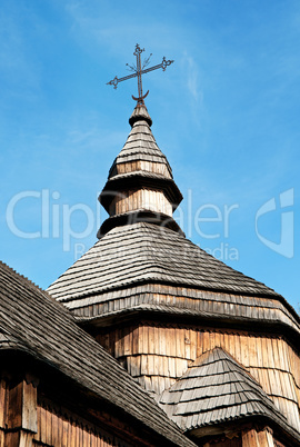 cross on the dome of the old church