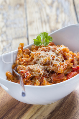 Pasta in a bowl