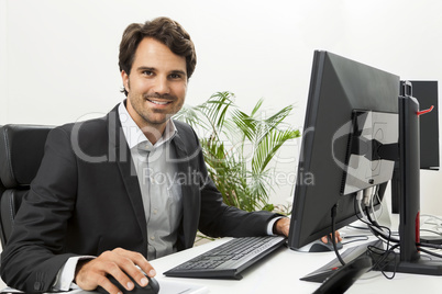 Stylish businessman chatting on the phone