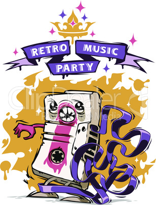 Retro Music Party Poster