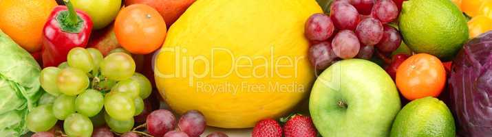 fruits and vegetables background