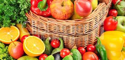 fruit and vegetables background