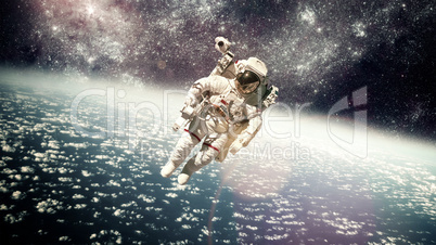 Astronaut in outer space