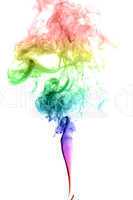 Abstract multicolored smoke