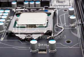 Electronic collection - CPU socket on motherboard
