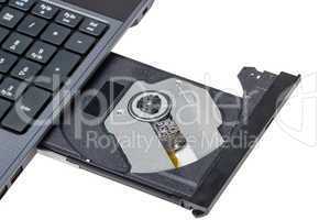 Electronic collection - Laptop with open DVD tray