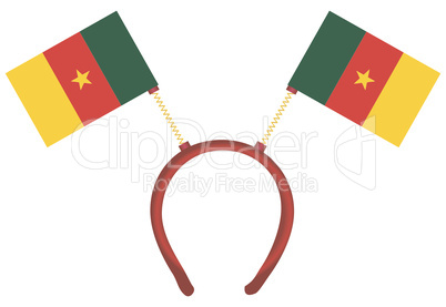 Witty headdress flags Cameroon