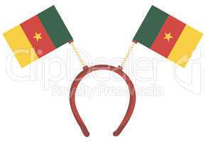 Witty headdress flags Cameroon