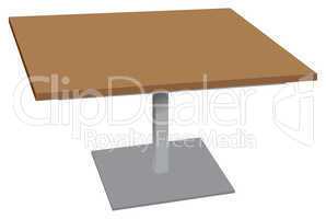 Wooden table for outdoor environments