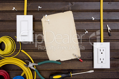 Equipment for installing electrical outlets