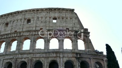 Colosseo Coliseum Closseum Ancient Roman Monument In Rome Roma Italy