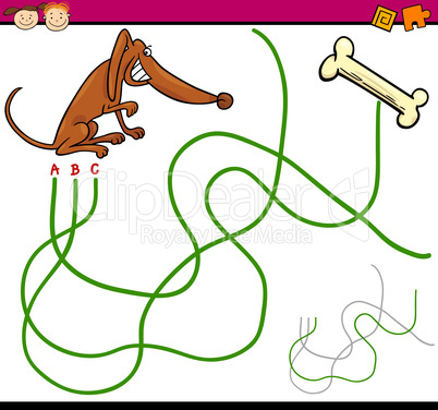 path or maze cartoon game