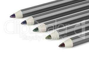 Eye pencils with different colors