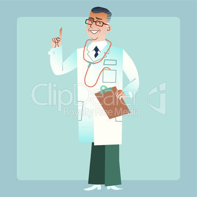 good doctor physician in a white coat