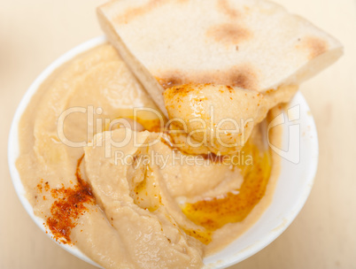 Hummus with pita bread