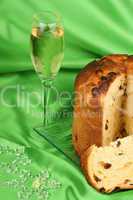 Panettone and spumante the italian Christmas tradition