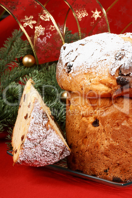 Panettone the italian Christmas fruit cake