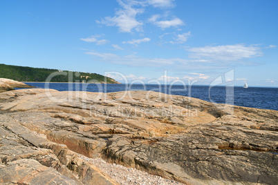 Saint Lawrence River near Tadoussac in Canada