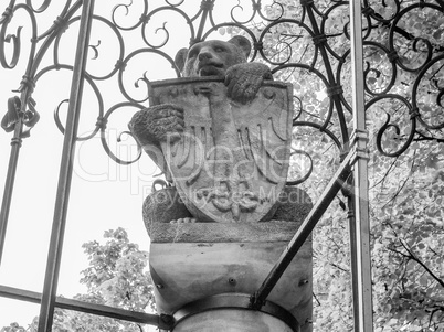 Bear with eagle shield in Berlin