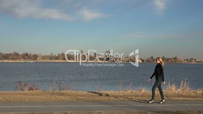 Girl in Black Jogging