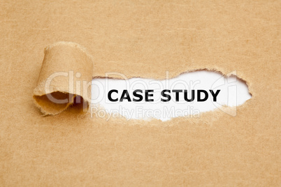 Case Study Torn Paper Concept