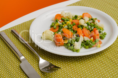 Cooked vegetables
