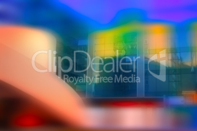 Abstract colouful background blur of office buildings