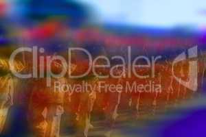 Abstract colouful background blur of soldiers marching