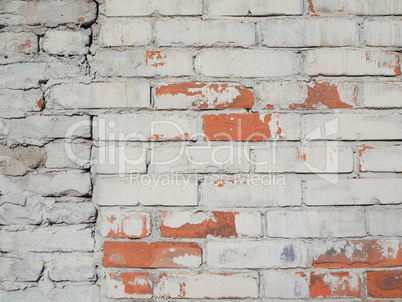 White brick wall