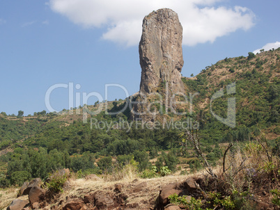 Geierfelsen bei Gondar, Äthiopien, Afrika