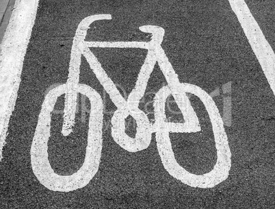 Bike lane sign