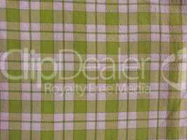 Green checkered tablecloth background