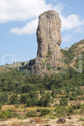 Geierfelsen bei Gondar, Äthiopien, Afrika