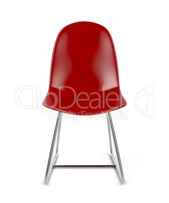 Red transparent chair
