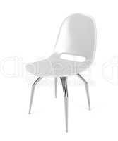 White plastic chair