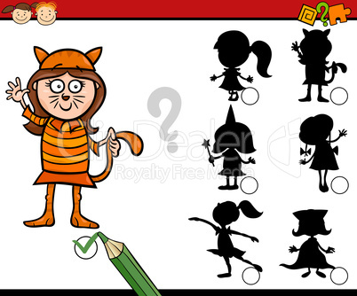 education shadows game cartoon