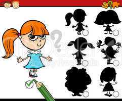 education shadows game cartoon