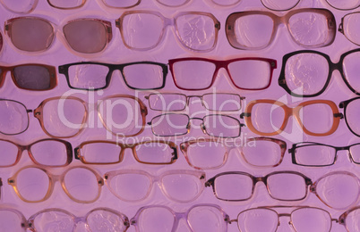 Pink sunglasses background photo