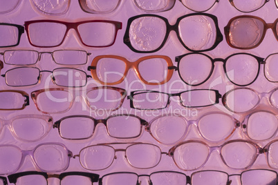 Pink sunglasses background photo