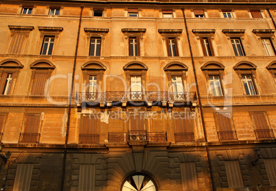 Hausfassade  in Rom