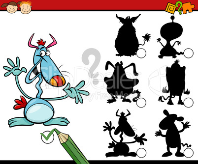 education shadows game cartoon