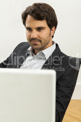 Stylish businessman chatting on the phone