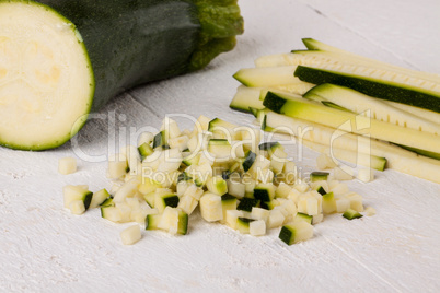 Fresh marrow or courgette