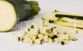 Fresh marrow or courgette