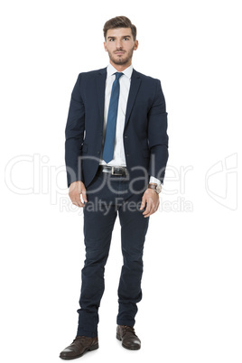 Stylish successful young businessman