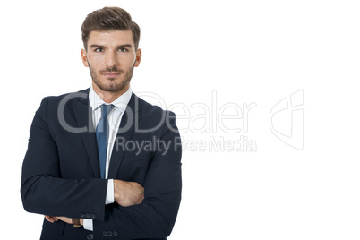 Stylish successful young businessman