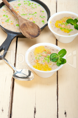 Hearty Middle Eastern Chickpea and Barley Soup