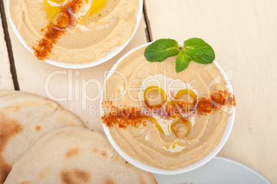 Hummus with pita bread